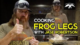 Cooking FRIED FROG LEGS with Jase Robertson [upl. by Eglanteen361]