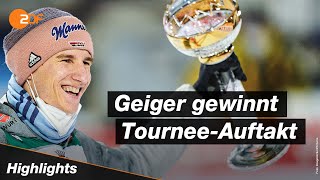 Die Highlights vom Auftaktspringen der Vierschanzentournee in Oberstdorf  Skispringen  ZDFsport [upl. by Nomelif]