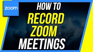 How to Record a Zoom Meeting  As Participant or Host [upl. by Nerw532]