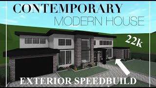 22K Modern Contemporary House SPEEDBUILD LAYOUT INCLUDED Welcome To Bloxburg [upl. by Dimitry]