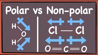 Polar vs Nonpolar molecules How to tell GCE A Level Chemistry [upl. by Cully]