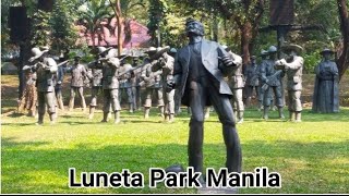 Walking Tour at Luneta Park Manila Philippines [upl. by Nerita]