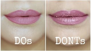 Liquid Lipstick Mistakes to Avoid  Dos and Donts [upl. by Croteau]