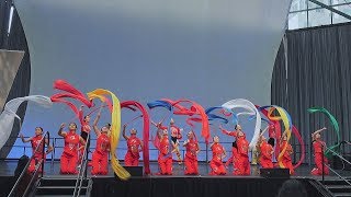 NYCCC Chinese New Year  ArtsBrookfield 2017 TRADITIONAL SILK RIBBON DANCE FINALE [upl. by Neelhsa926]