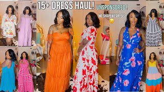 MASSIVE SHEIN DRESS HAUL SPRING 2022 ❤️ 🌸 [upl. by Hsotnas]