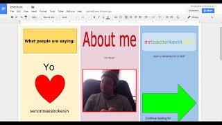 How to make a brochure in Google Docs [upl. by Onnem]