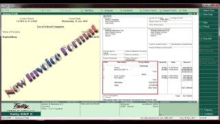 New Invoice format for Tally [upl. by Osnohpla]