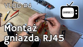 Montaż gniazda komputerowego RJ45 VLOG 4 [upl. by Monney]