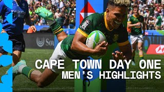 UNMISSABLE rugby in South Africa  Cape Town HSBC SVNS Day One Mens Highlights [upl. by Nyvek]