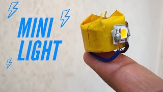 How to Make LED MiniLight  Small Battery Operated LED Light [upl. by Rehoptsirhc]