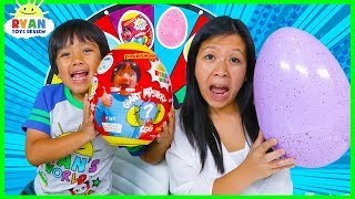 3 Color Egg Surprise Toys Mystery Wheel Challenge [upl. by Gerrie]