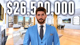 INSIDE a 26500000 JawDropping NYC Luxury Apartment [upl. by Rist]