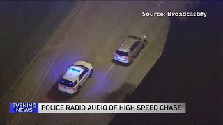 Suspect leads Chicago police on high speed chase across the city [upl. by Atte]