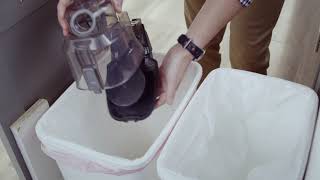 How to empty the dust cup in the Shark® UltraLight Corded Stick Vacuum [upl. by Gertruda]