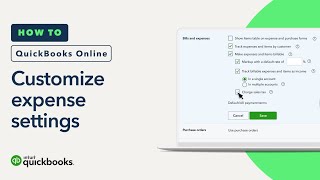 How to set up your expense settings in QuickBooks Online [upl. by Arnulfo]