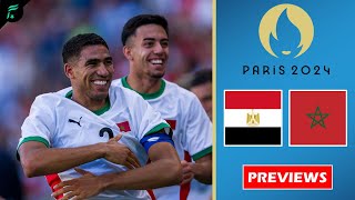 🔴 EGYPT 🇪🇬 VS 🇲🇦 MOROCCO • Mens Olympics Football Paris 2024 Bronze Medal Match Previews ✅️ [upl. by Garnette]