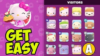 Hello Kitty Island Adventure How to get VISITORS EASY [upl. by Nellie349]