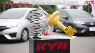 KYB Lowfer sports shock absorber  KFlex lowdown coil spring [upl. by Yrol]