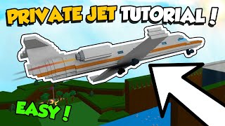 How to make a PRIVATE JET in Build a Boat [upl. by Anaihsat]