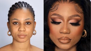 NIGERIAN NORTHERN BRIDAL MAKEUP TRANSFORMATION [upl. by Pooi]