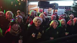 WHAT CHRISTMAS MEANS TO ME Rock Choir at Birkdale Lights Switch On 1st December 2024 [upl. by Ahsenek]