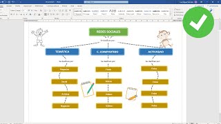 Como crear un mapa conceptual en WORD [upl. by Merceer]