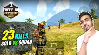 23 KILLS WITH NEW CHARACTERS  FREE FIRE 3rd ANNIVERSARY SPECIAL GAMEPLAY [upl. by Arbba]