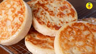 Traditional Homemade British Crumpet Recipe [upl. by Flosi910]