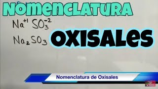 Nomenclatura de Oxisales [upl. by Sinne376]