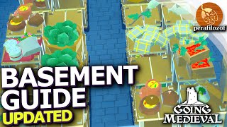 🍓How to prevent Food rotting at high Temperature by building a Basement with ice in Going Medieval [upl. by Jeffrey]