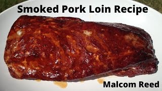 How To Smoke A Pork Loin  Low amp Slow  using a Charcoal Grill [upl. by Neeleuqcaj]