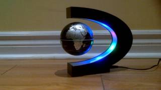 Review of the C shape LED World Map Magnetic Floating Globe [upl. by Reibaj153]