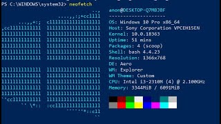 install neofetch on windows [upl. by Phia]