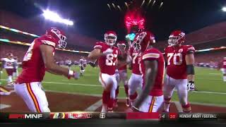 TRAVIS KELCE CELEBRATION DANCE AFTER TOUCHDOWN DURING MNF  REDSKINS v CHIEFS [upl. by Alleber]