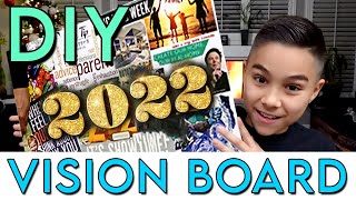 How To Make A Vision Board  2021 SIMPLE [upl. by Oicaro325]