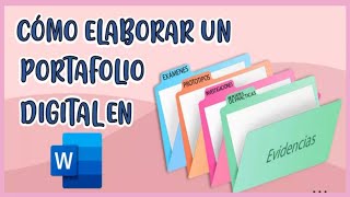 💻📂COMO HACER UN PORTAFOLIO DIGITAL EN WORD SUPER FÁCIL [upl. by Milena]