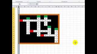 CRUCIGRAMA EN EXCEL [upl. by Annaili]