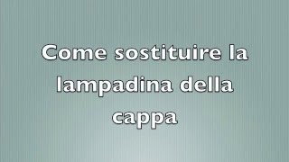 Come sostituire la lampadina della cappa [upl. by Senilec]