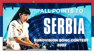 ESC 2022  All Points to Serbia [upl. by Dewar23]