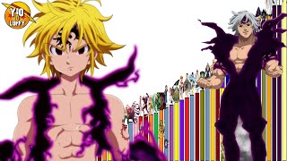 TODOS LOS NIVELES DE PODER DE NANATSU NO TAIZAI  Tercera Temporada [upl. by Norris]