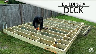 Building A Ground Level DECK  Part 1 [upl. by Silvain]