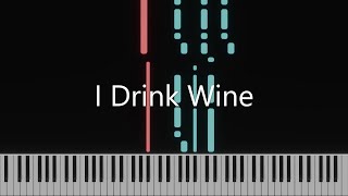 I Drink Wine  Adele Piano Tutorial [upl. by Laurent933]