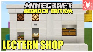 Minecraft Bedrock  Lectern Shop Tutorial Lectern Store  Xbox MCPE Windows 10 Switch [upl. by Eelahc620]