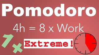 Pomodoro Technique 8 x 25 min  Study Timer 4 h [upl. by Goodard710]