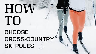 How To Choose CrossCountry Ski Poles  Salomon HowTo [upl. by Nidraj647]