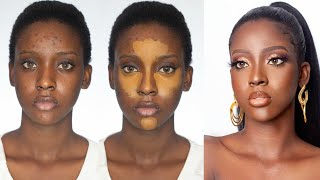 MELANIN MAKEUP TRANSFORMATION [upl. by April]