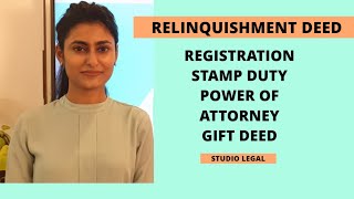 Relinquishment Deed Stamp Duty Registration Power of Attorney Gift Deed [upl. by Tra]