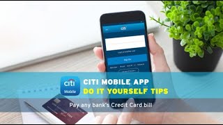 DIY Mobile Banking Pay any credit card bill with Citi Mobile app [upl. by Nerua455]