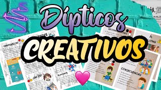 Dípticos Creativos  WORD📑 [upl. by Kalvin264]