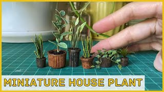 Miniature Houseplant Tutorial Make From Scraps  Upcycling Project 3 [upl. by Bollen283]